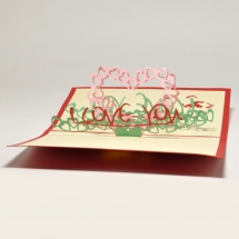  3D POP-UP  - I Love You - OBIDOBI.RU